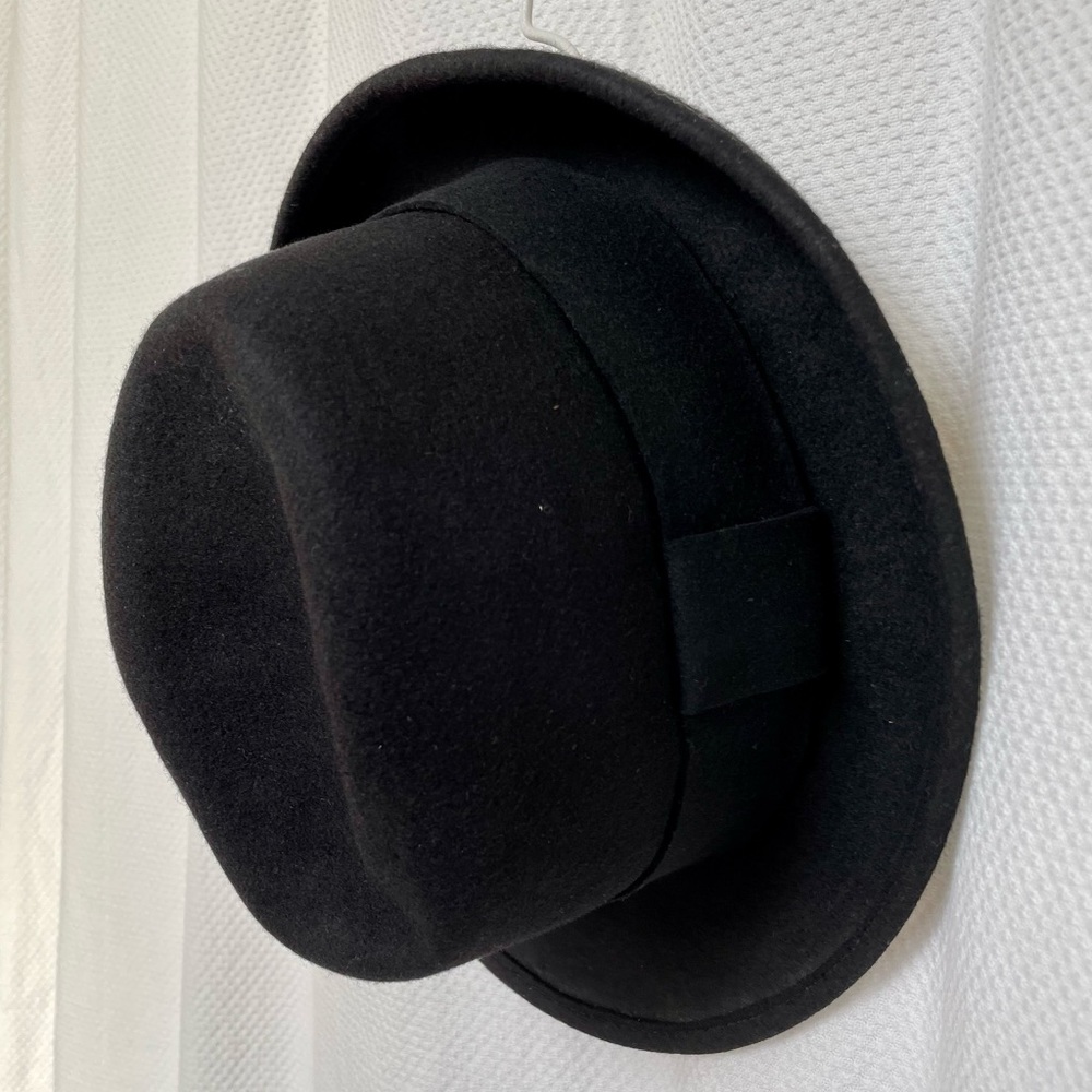 FILIPPA K Black Wool Fedora Hat